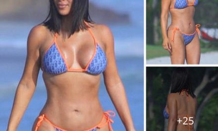 What a difference a day makes! Kim Kardashian turns the other cheek to unairbrushed picture frenzy as she slips into another racy Dior ʙικιɴι in Mexico