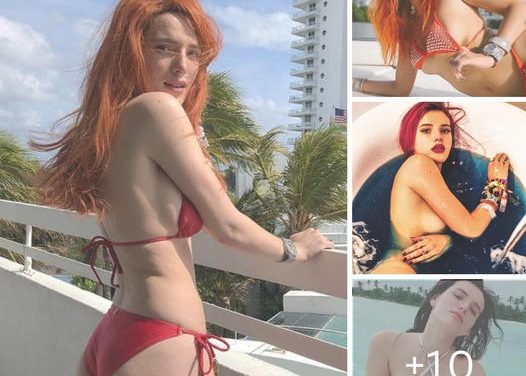 Bella Thorne strips down for perv’s eye view tease