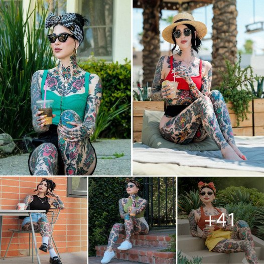 Breaking the Mold: Anna Meliani, the Tattooed Model Taking the Fashion World by Storm with Her Unconventional Beauty.