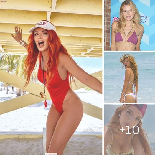 Bella Thorne puts her curves on display as she admits she is trying to show off for her ex