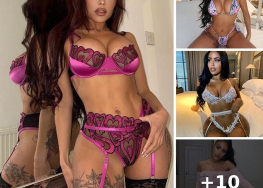 Model shows off ‘new favourite lingerie’ – as well as cheeky bum tattoo