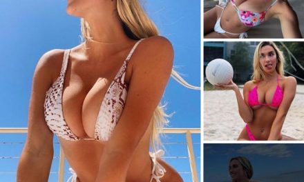 ‘World’s Sєxiest volleyball star’ flaunts cleavage as fans claim ‘nip slip’
