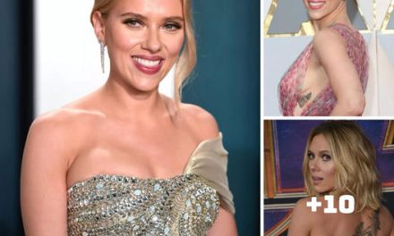 Unveiling Scarlett Johansson’s Intriguing Rib Tattoo Through Her Oscars After-Party Dress