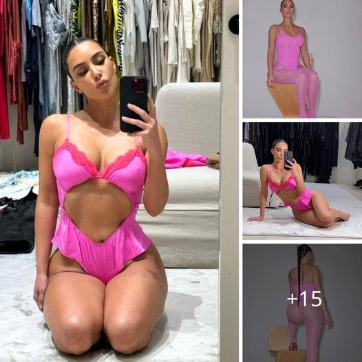 Kim Kardashian shows off her famous derriere in racy bubblegum pink thong bodysuit from SKIMS x Fendi line: ‘Still obsessing over this collab’