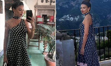 Michelle Keegan looks stunning in polkadot dress as she shares a sneak peek of her lavish vacation with husband Mark Wright