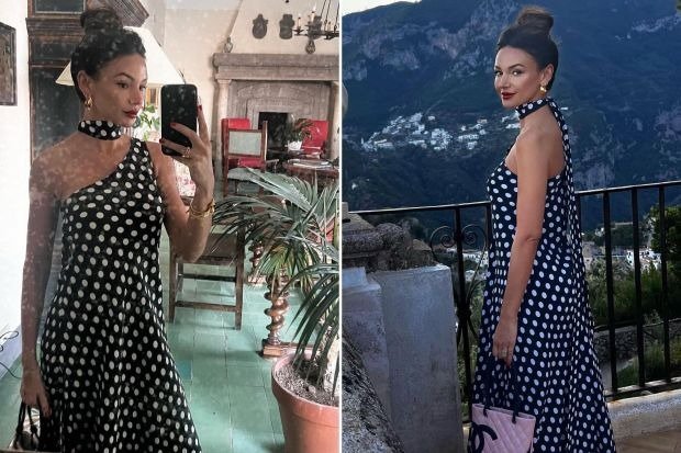Michelle Keegan looks stunning in polkadot dress as she shares a sneak peek of her lavish vacation with husband Mark Wright