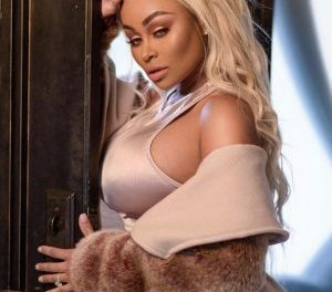 Newly blonde Blac Chyna puts her curves on display in skintight satin two-piece just two months after giving birth to Dream Kardashian